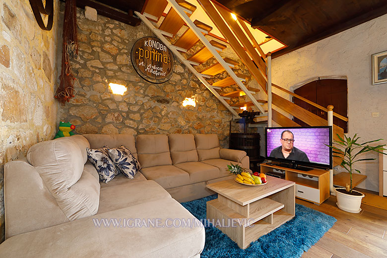 apartments Mihaljevi, Igrane - living room