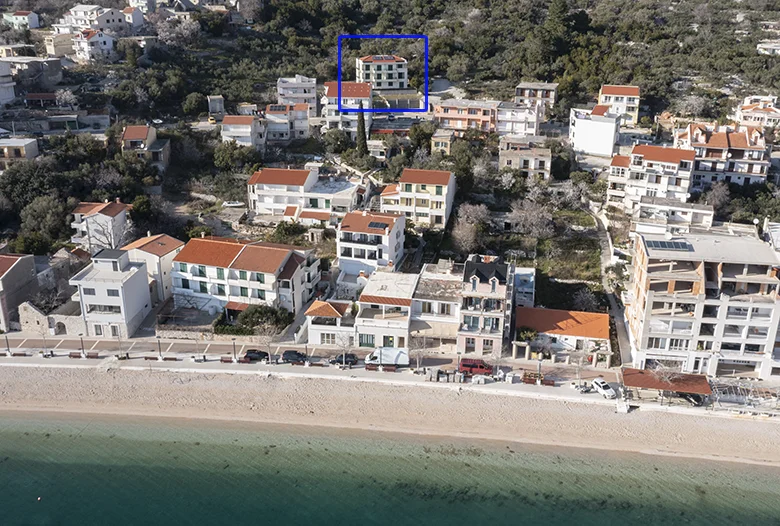 aerial vies of apartments Adriatic