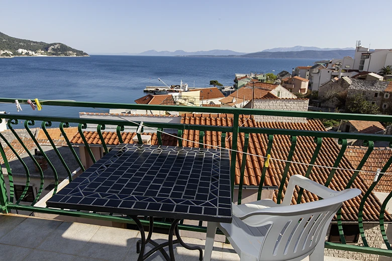 balcony with sea view