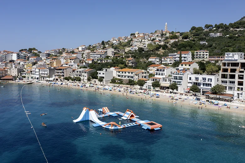 Igrane beach, aerial view