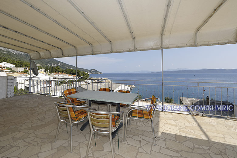 terrace with sea view