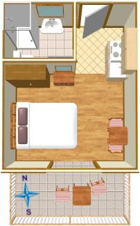 Apartments Jagoda Kumrić, Igrane - plan