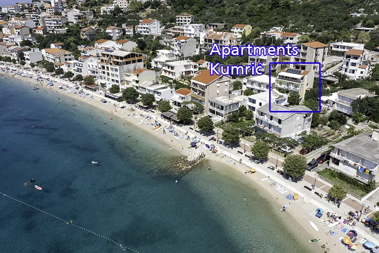 house - aerial view, Apartments Jagoda Kumrić