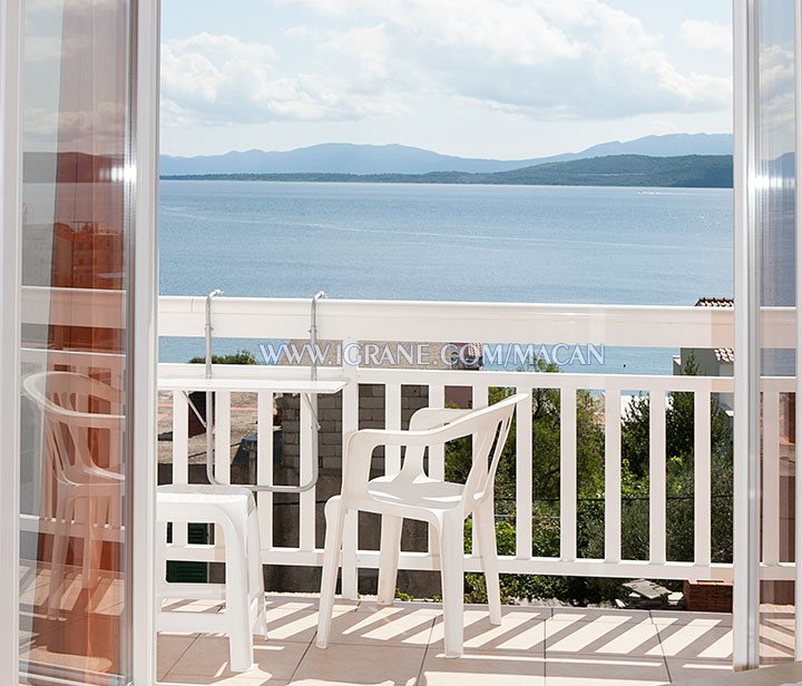 apartment Macan, Igrane - balcony with sea view