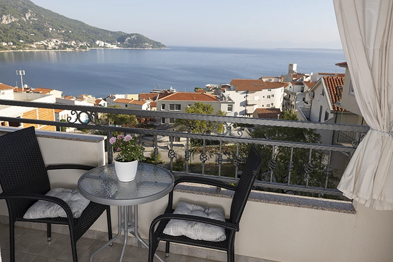 apartments Mili, Igrane - balcony with seaview