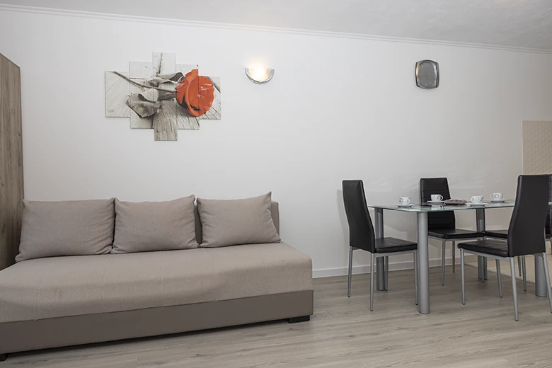 apartments Mili, Igrane - sofa in the living room