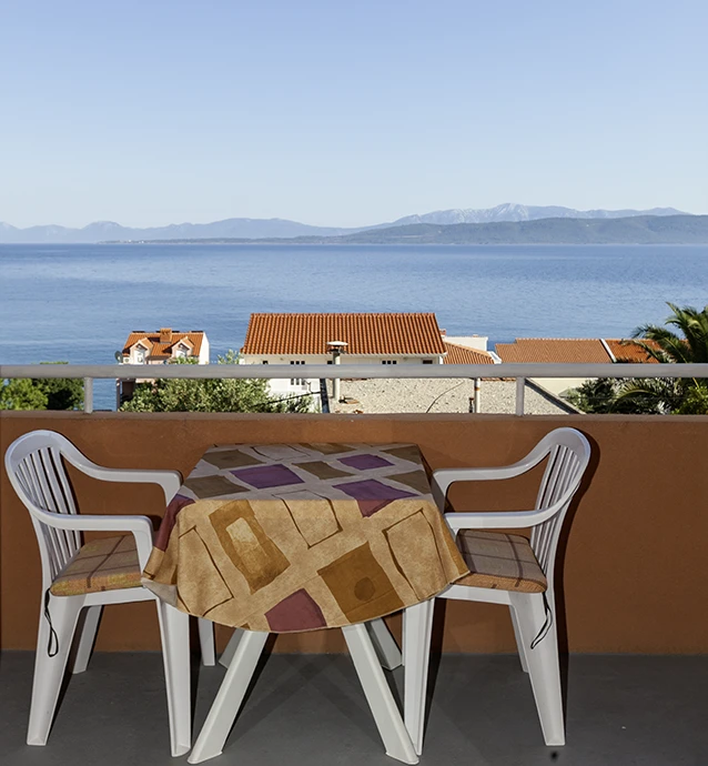 apartments Snježana, Igrane - balcony with sea view